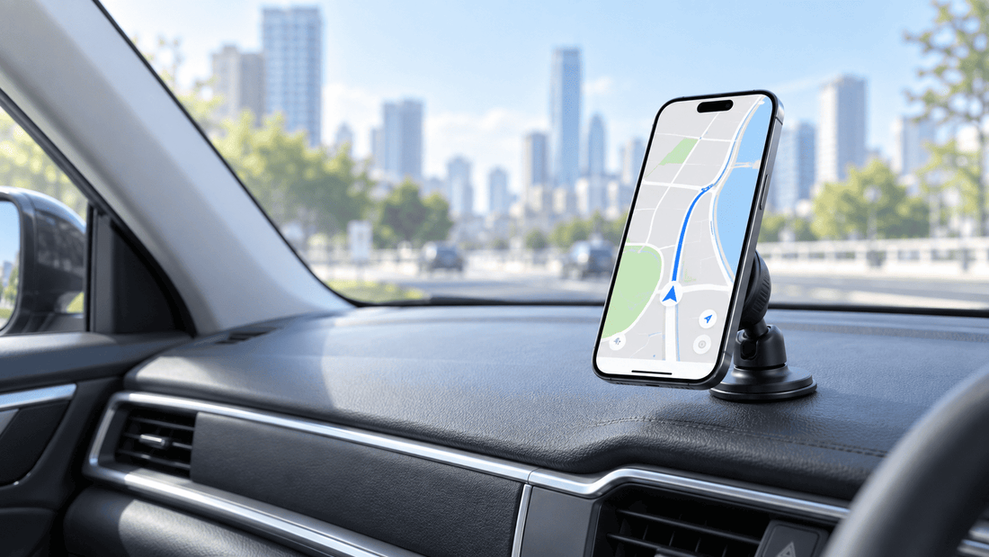 車載スマホホルダーの選び方｜ナビが見やすく、落ちにくい設置方法も解説