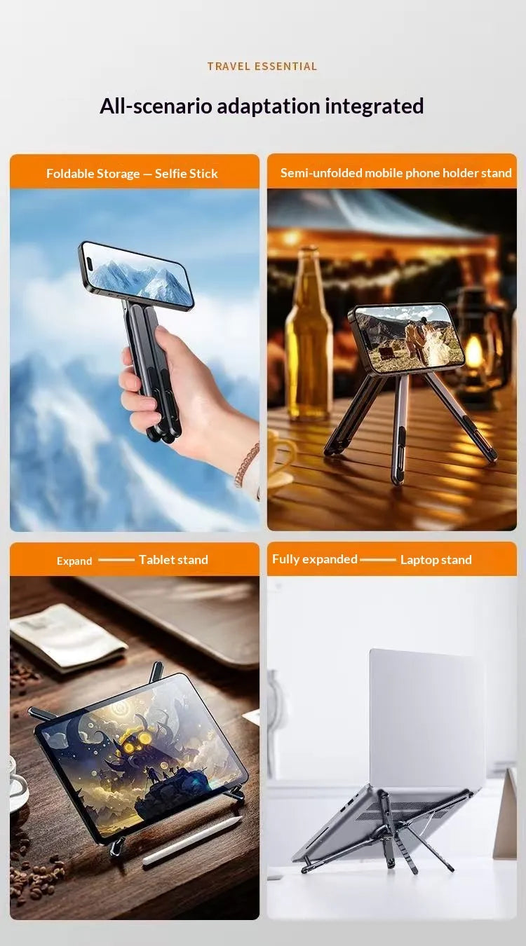 Adjustable Magnetic Smartphone Stand | Foldable, Desktop, Portable